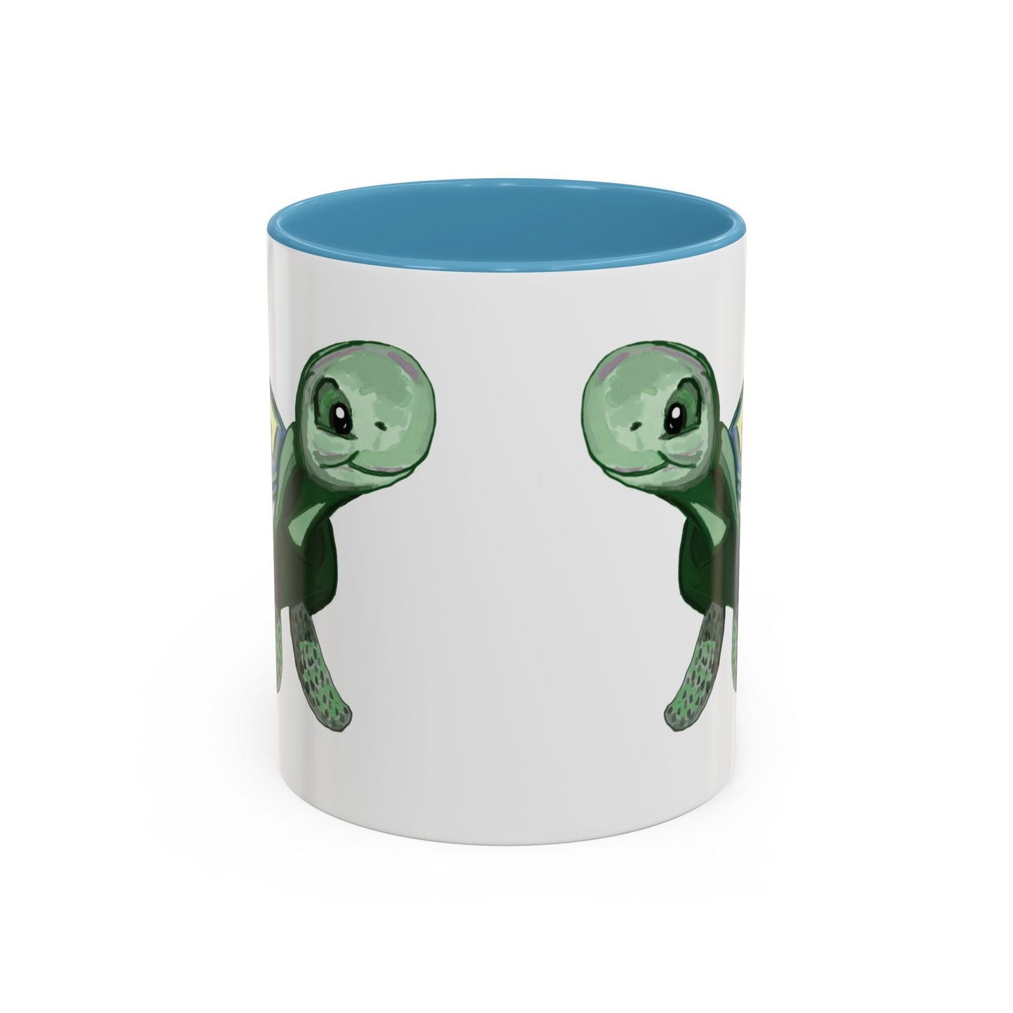 Stewie Sea Turtle Accent Coffee Mug - 11oz & 15oz - Blue Cava