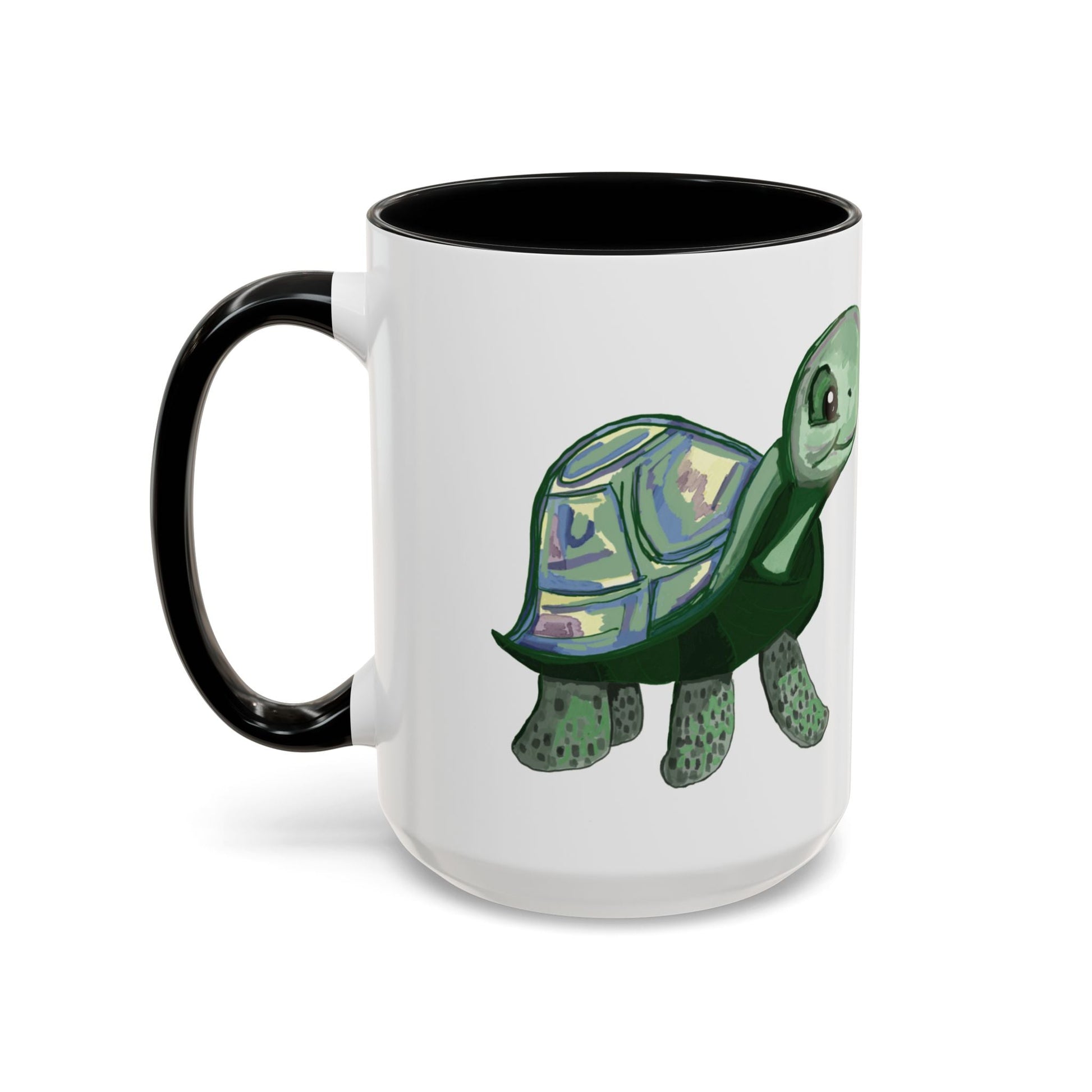 Stewie Sea Turtle Accent Coffee Mug - 11oz & 15oz - Blue Cava