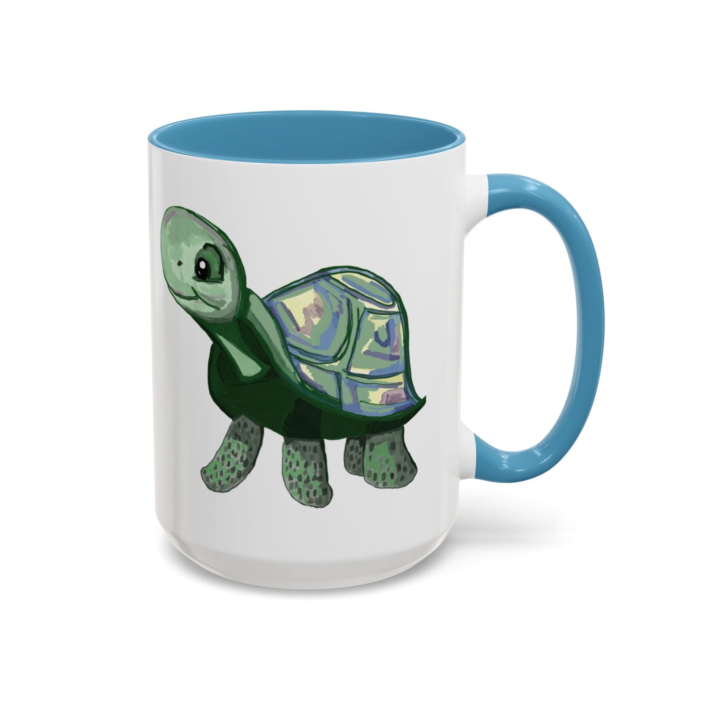 Stewie Sea Turtle Accent Coffee Mug - 11oz & 15oz - Blue Cava