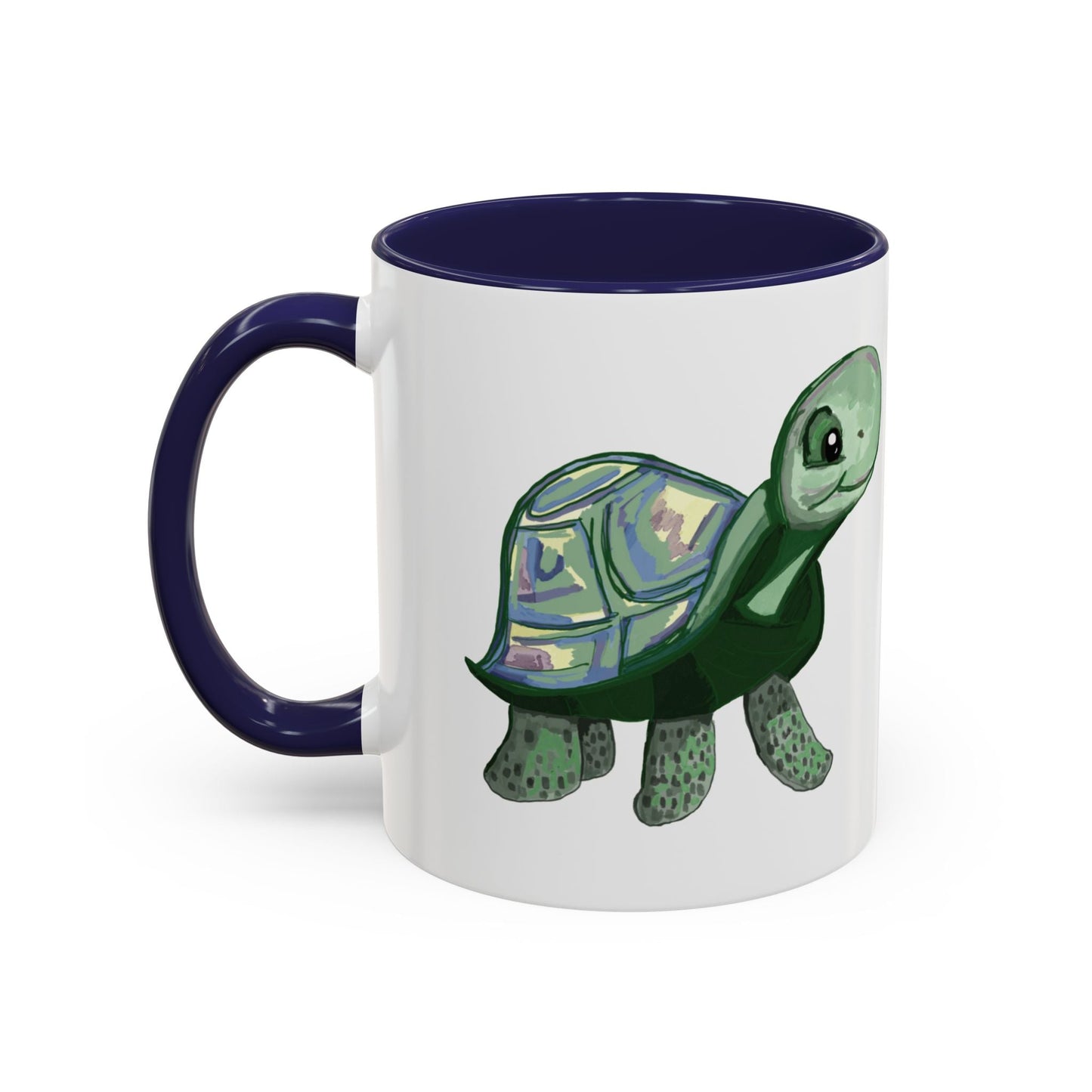 Stewie Sea Turtle Accent Coffee Mug - 11oz & 15oz - Blue Cava