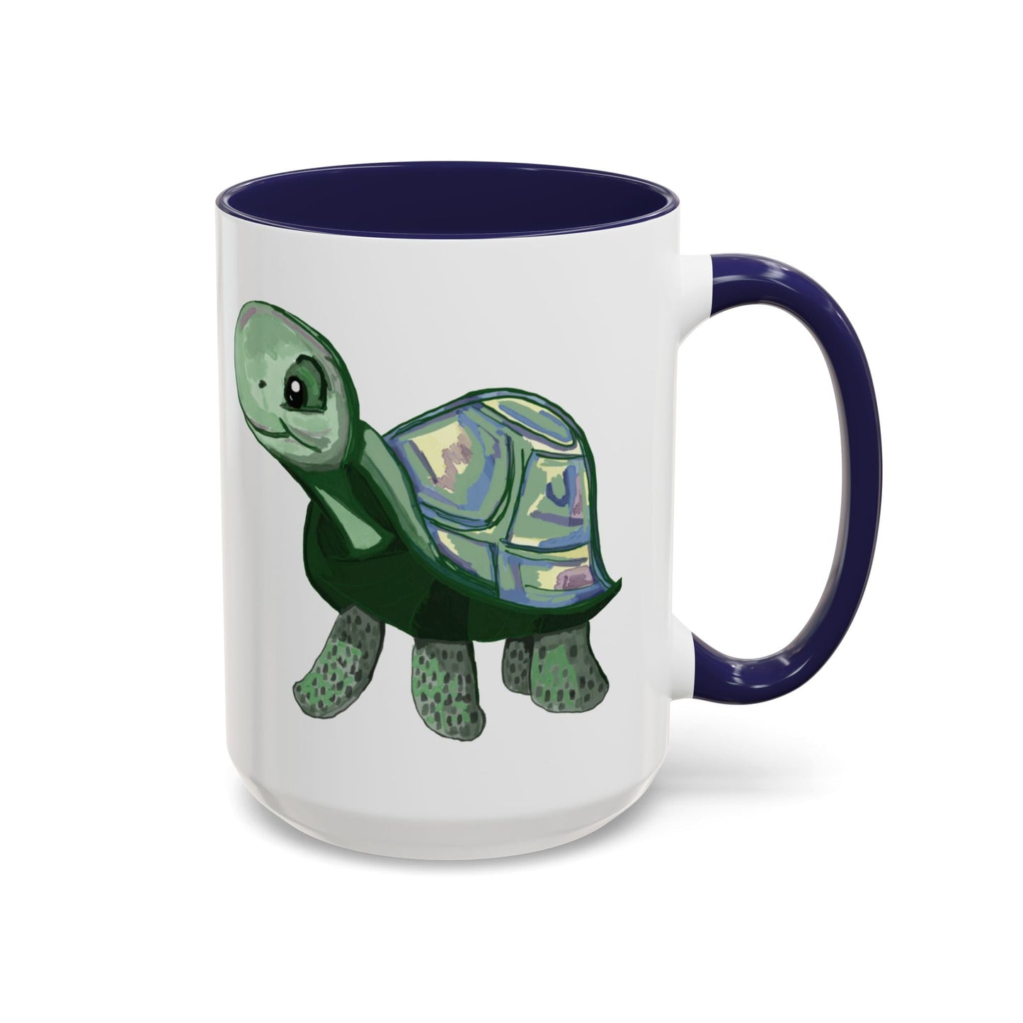 Stewie Sea Turtle Accent Coffee Mug - 11oz & 15oz - Blue Cava