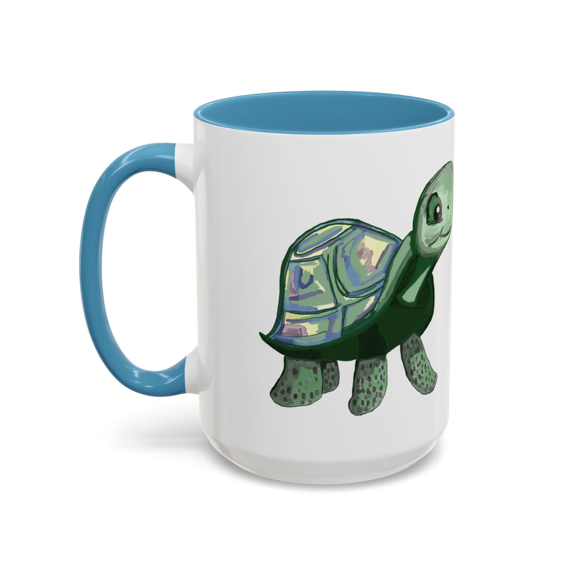 Stewie Sea Turtle Accent Coffee Mug - 11oz & 15oz - Blue Cava