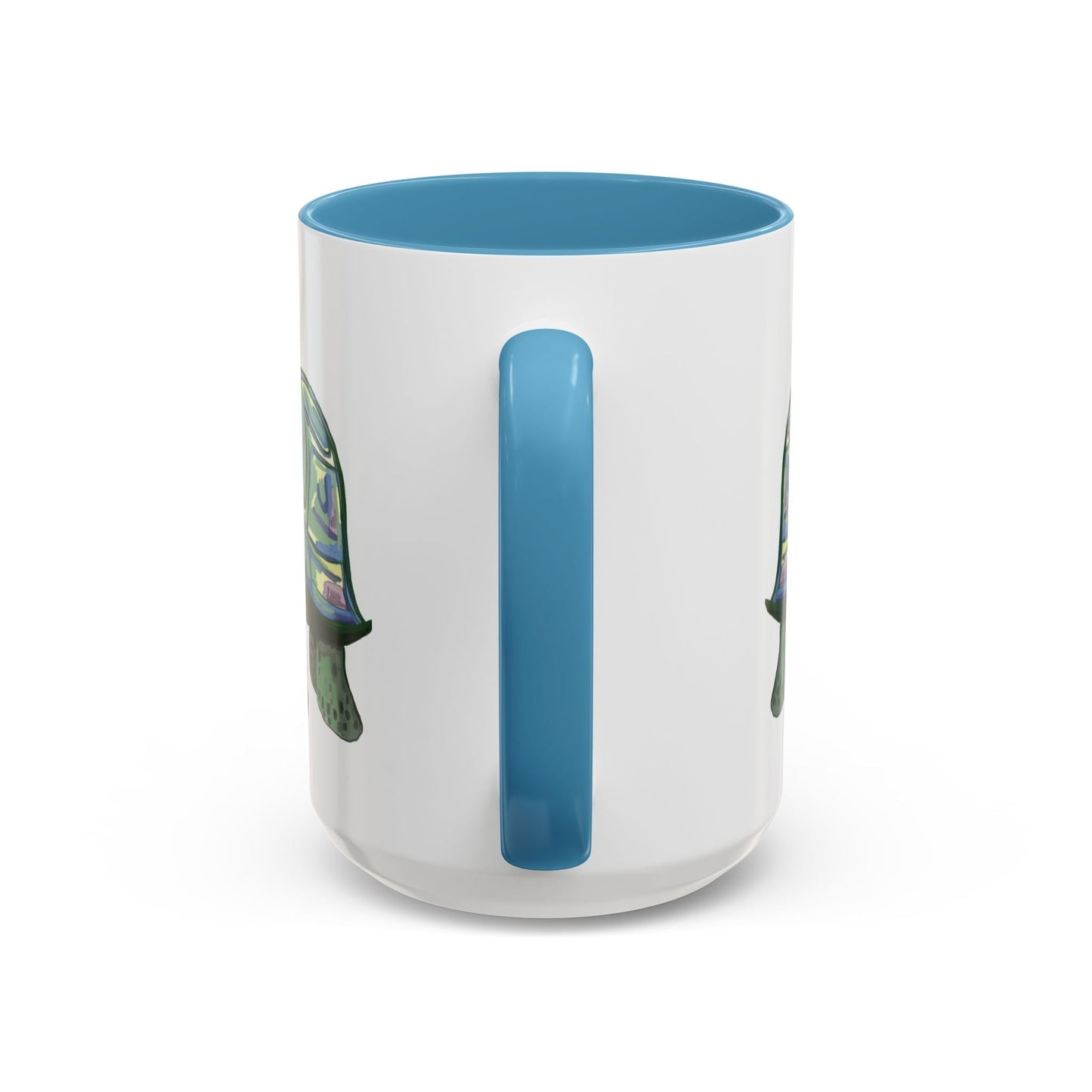 Stewie Sea Turtle Accent Coffee Mug - 11oz & 15oz - Blue Cava