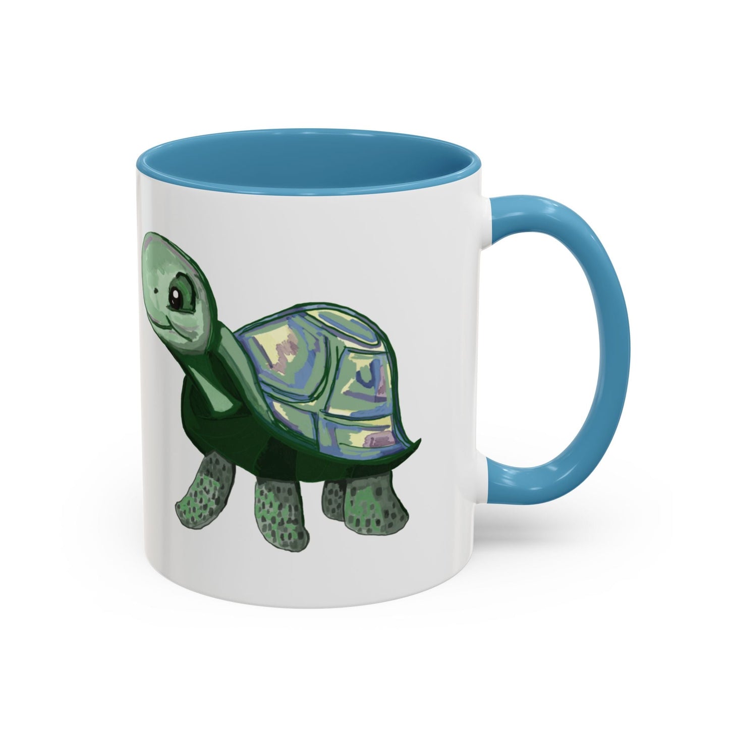 Stewie Sea Turtle Accent Coffee Mug - 11oz & 15oz - Blue Cava