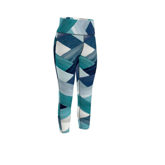 Striped Leggings - Blue Cava