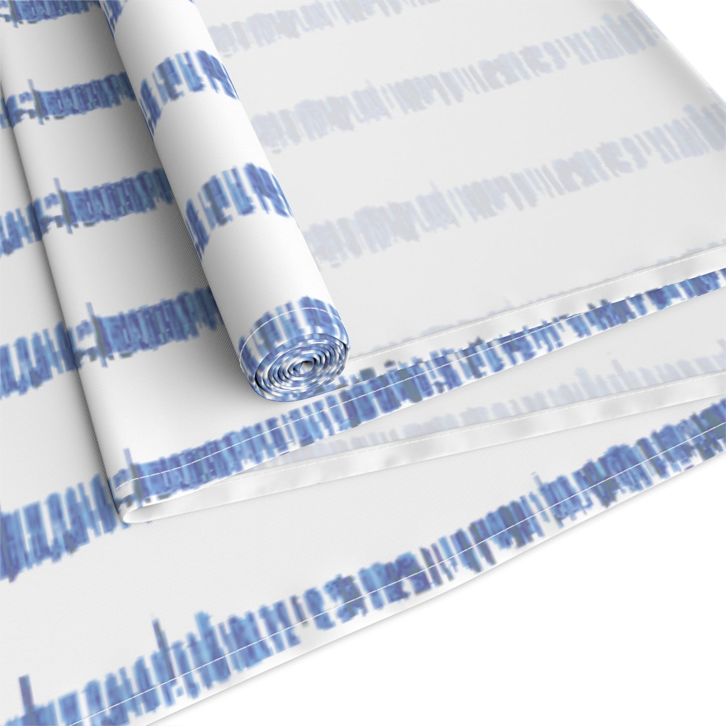 Striped Table Runner (Cotton or Poly) - Blue Cava