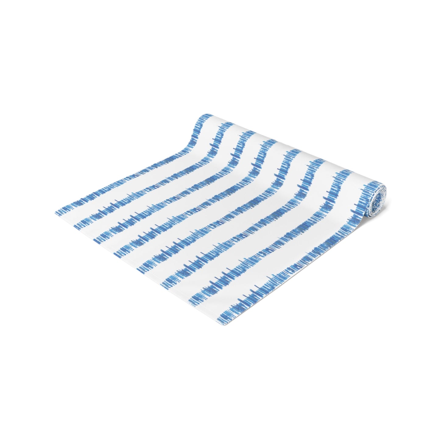 Striped Table Runner (Cotton or Poly) - Blue Cava