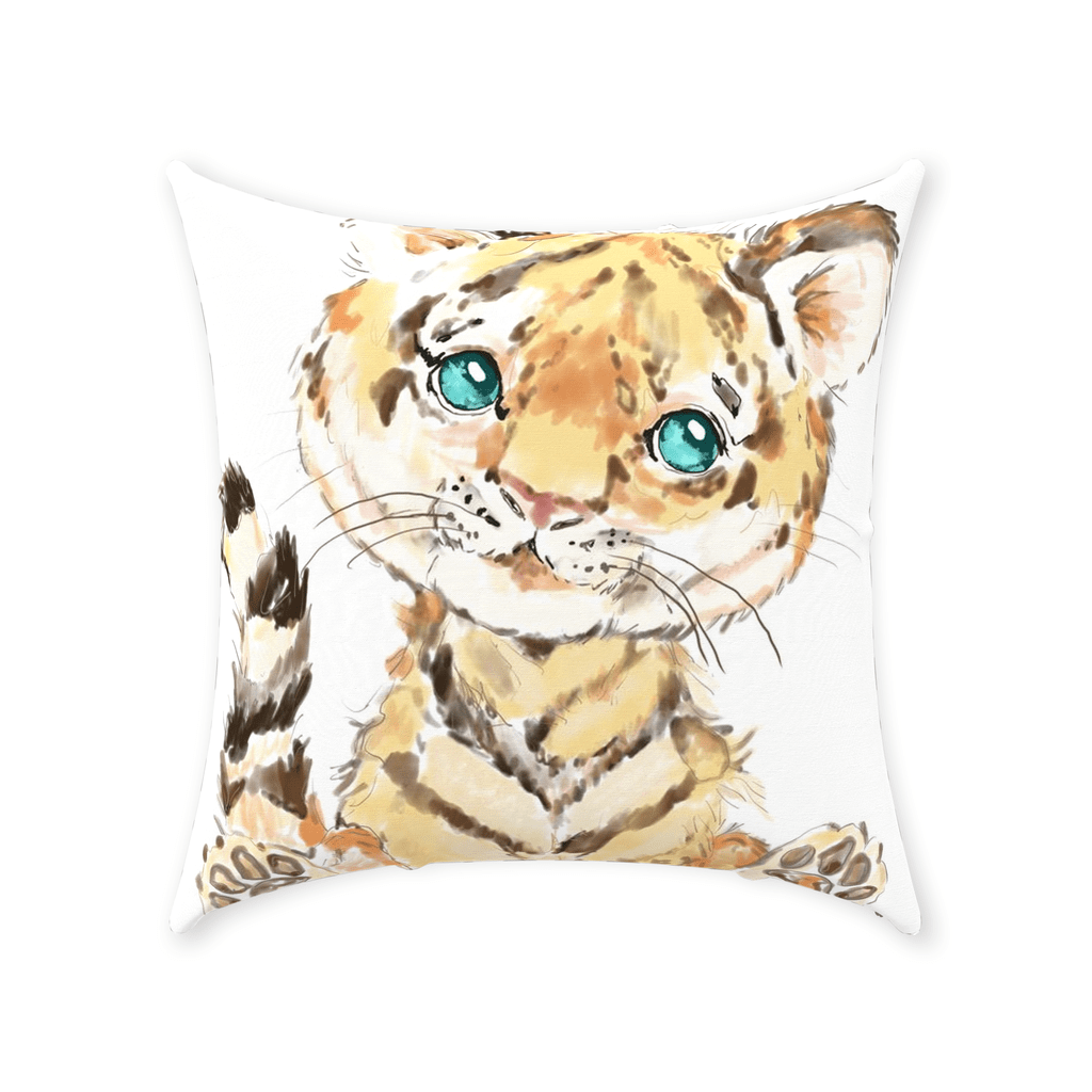 “Tiger” Throw Pillows - Blue Cava