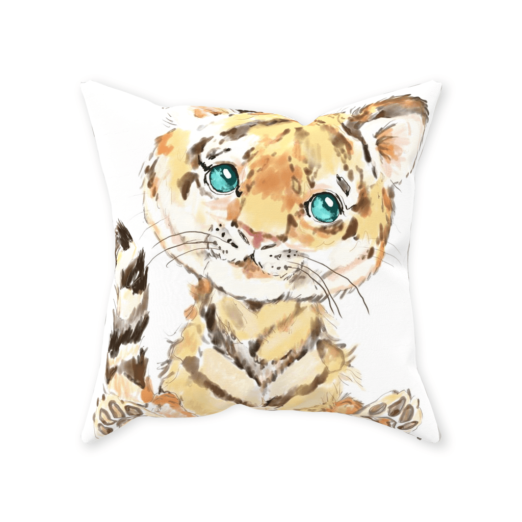 “Tiger” Throw Pillows - Blue Cava