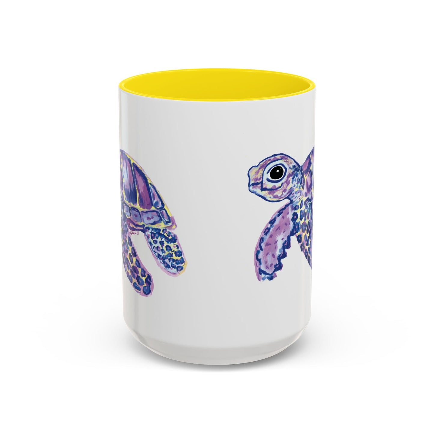 “Tilley” Sea Turtle Two Tone Mug 11oz & 15oz - Blue Cava