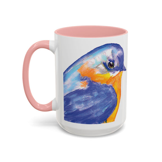 Watercolor Blue Jay Coffee Mug (11oz & 15oz) - Blue Cava