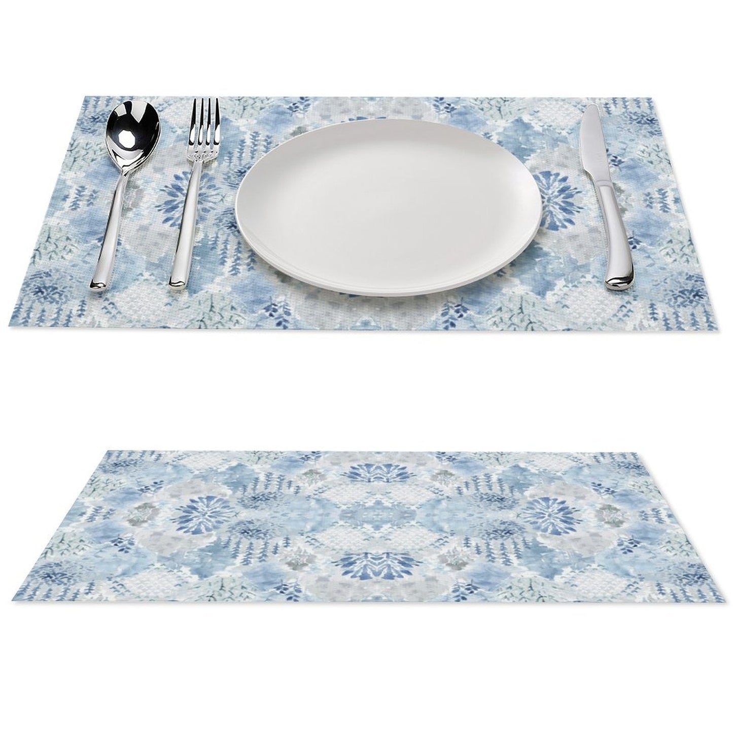 Watercolor Placemat Set - Blue Cava