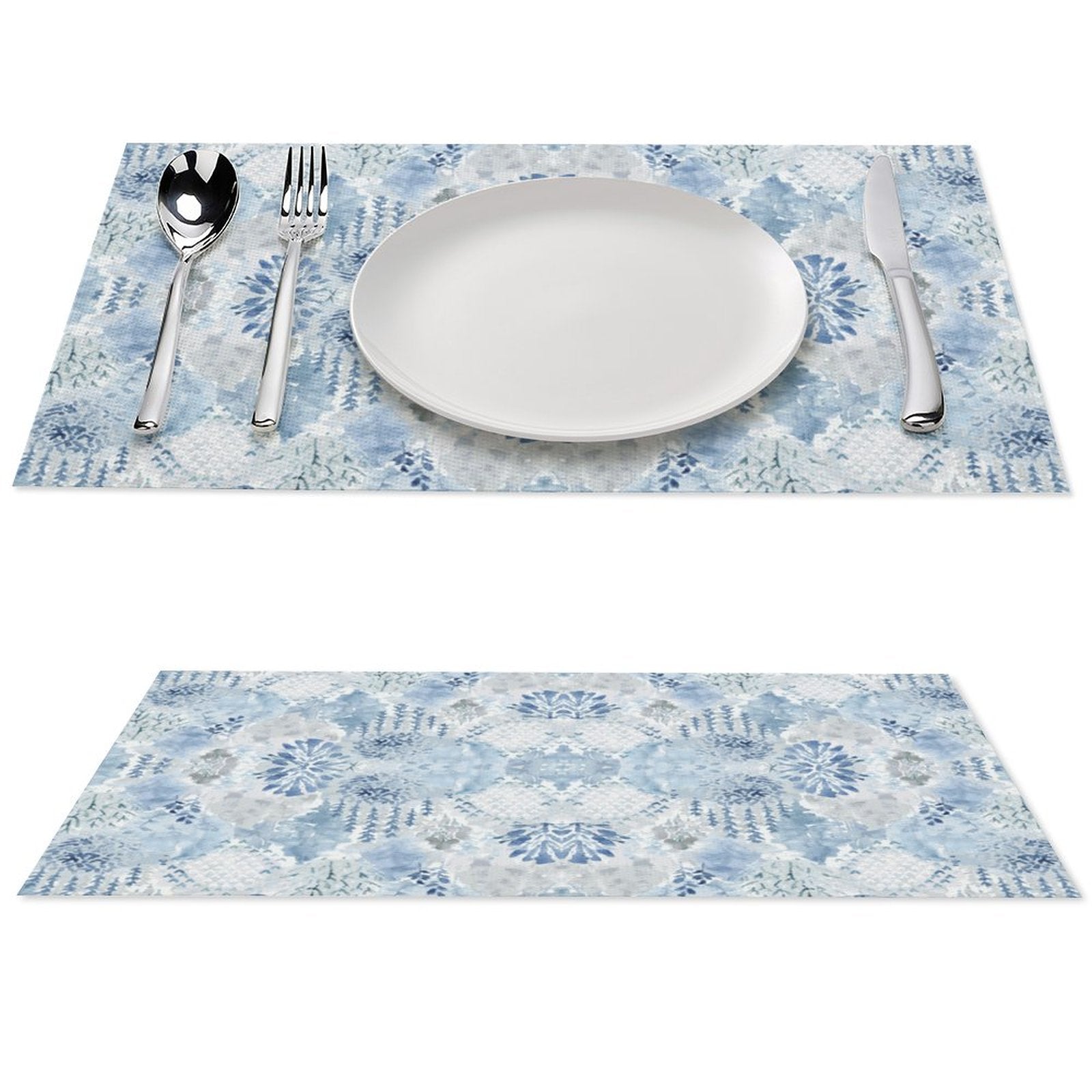 Watercolor Placemat Set - Blue Cava