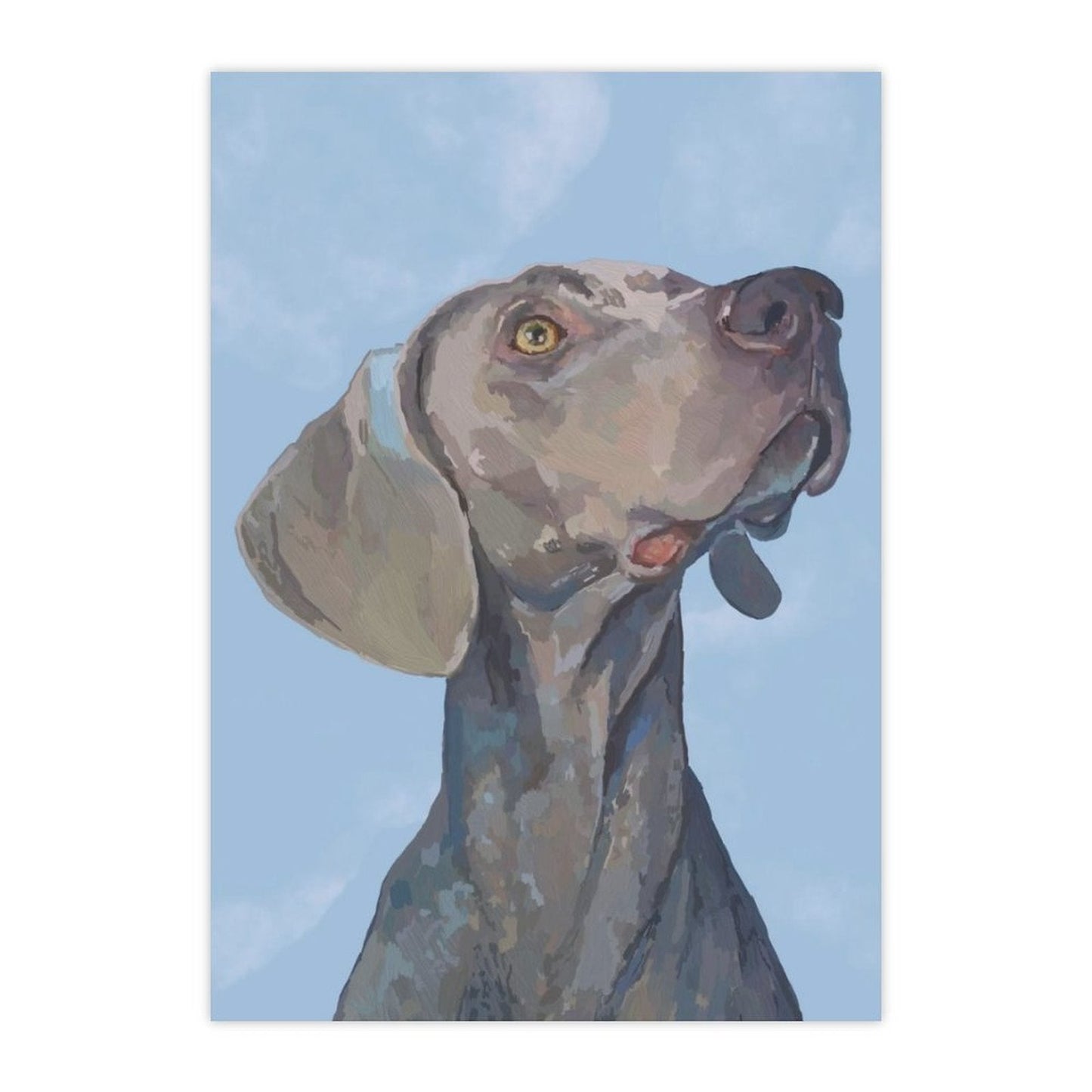 Weimaraner Stickers - Blue Cava