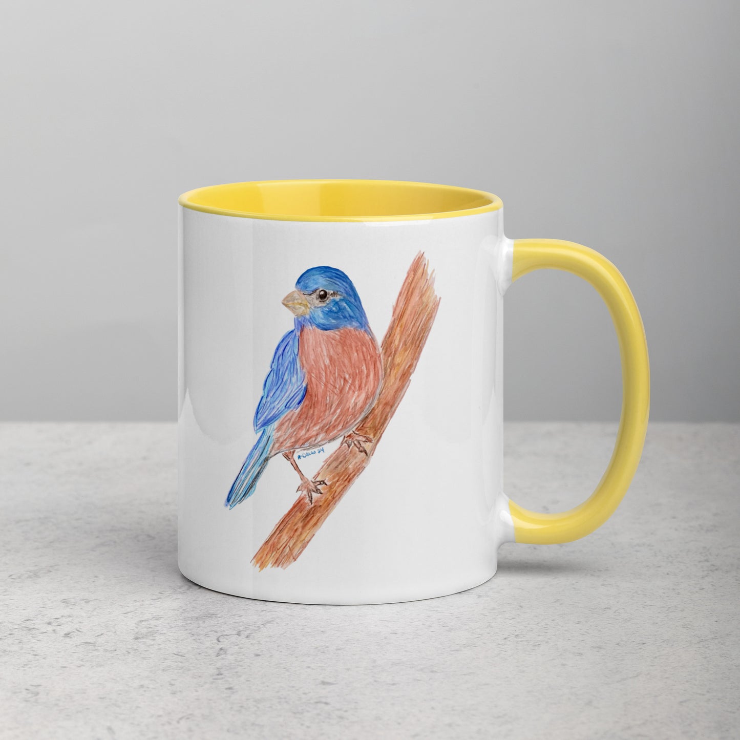 Blue Jay Mug Two-Tone Mug