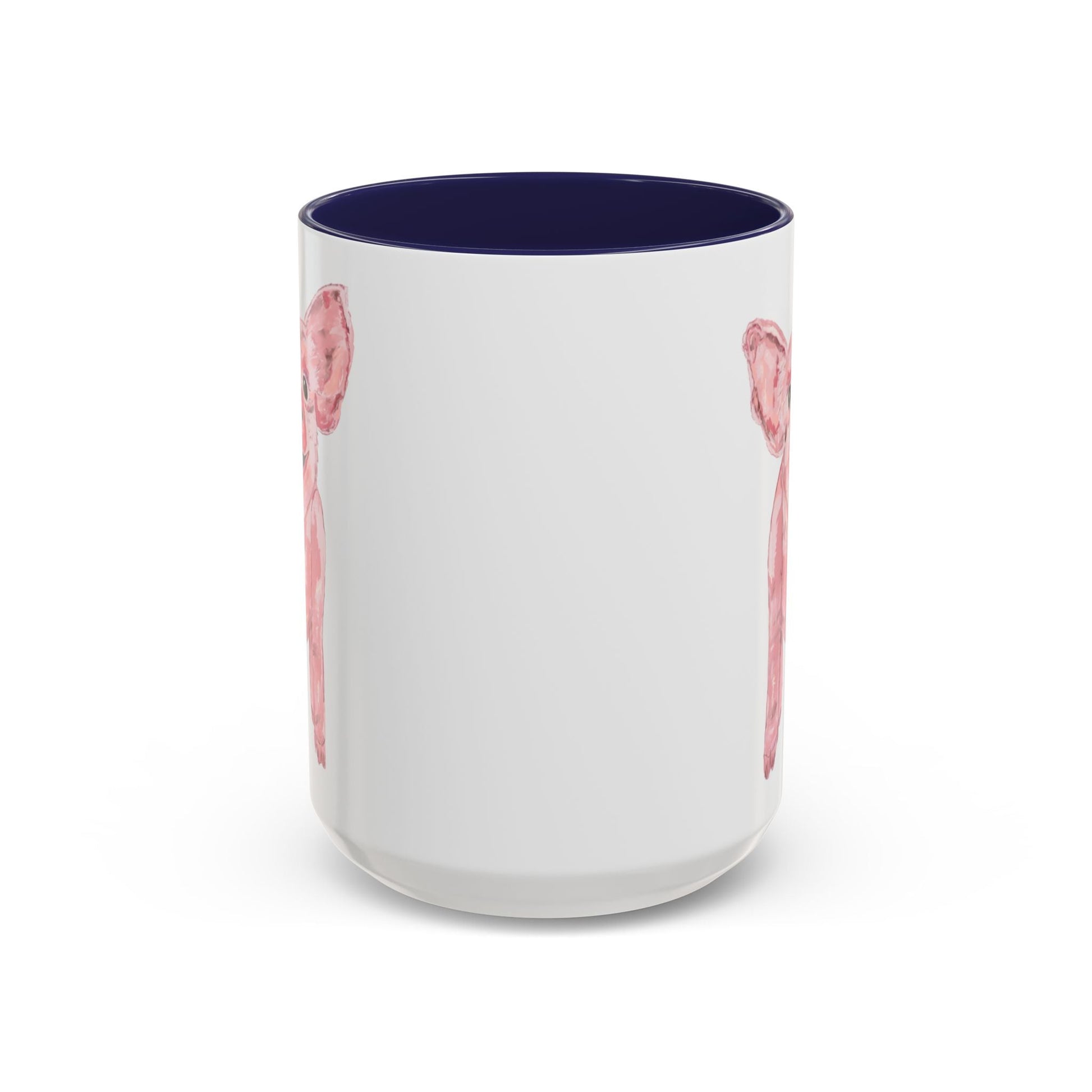 “Wilbur” Pig two tone Coffee Mug (11, 15oz) - Blue Cava