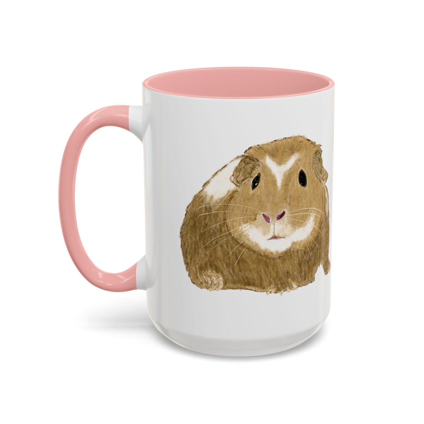 “Wishbone” Guinea Pig Two Tone Coffee Mugs (11oz & 15oz) - Blue Cava