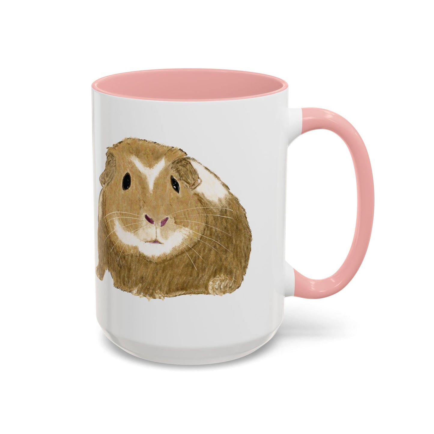 “Wishbone” Guinea Pig Two Tone Coffee Mugs (11oz & 15oz) - Blue Cava