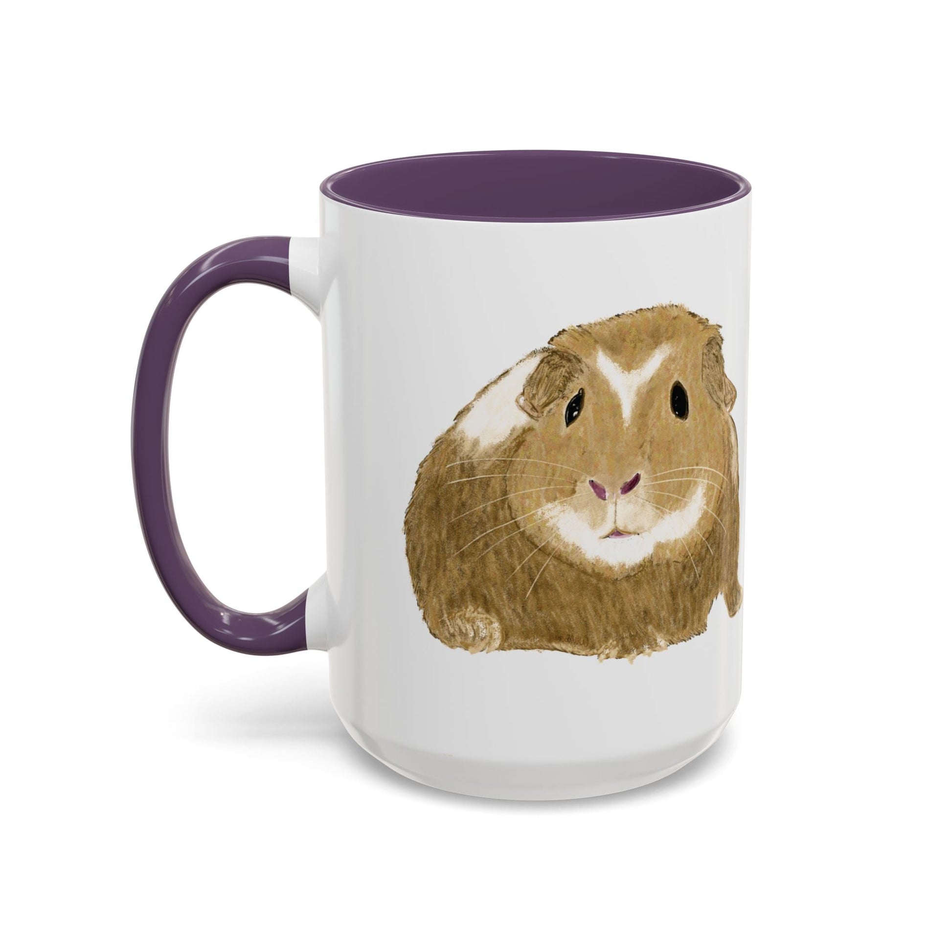 “Wishbone” Guinea Pig Two Tone Coffee Mugs (11oz & 15oz) - Blue Cava