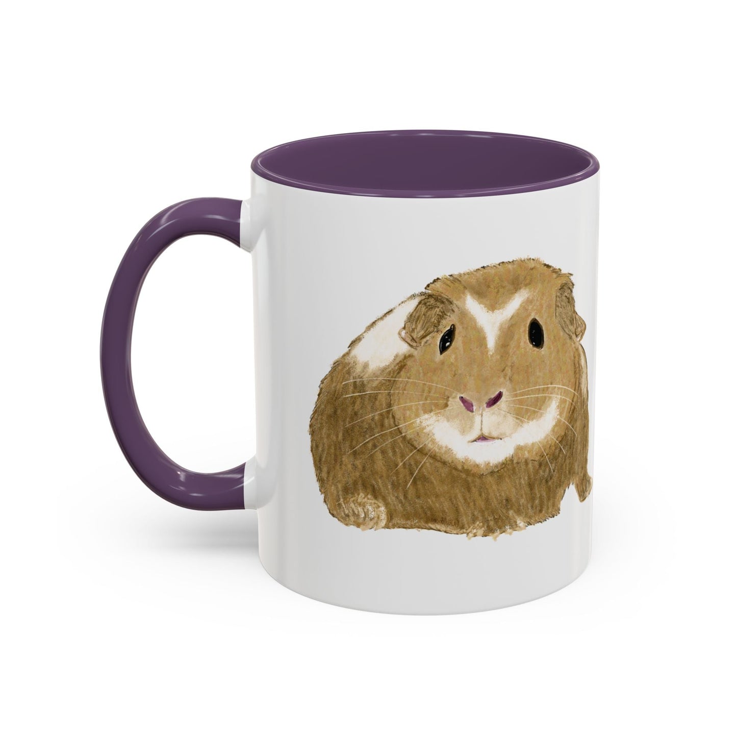 “Wishbone” Guinea Pig Two Tone Coffee Mugs (11oz & 15oz) - Blue Cava