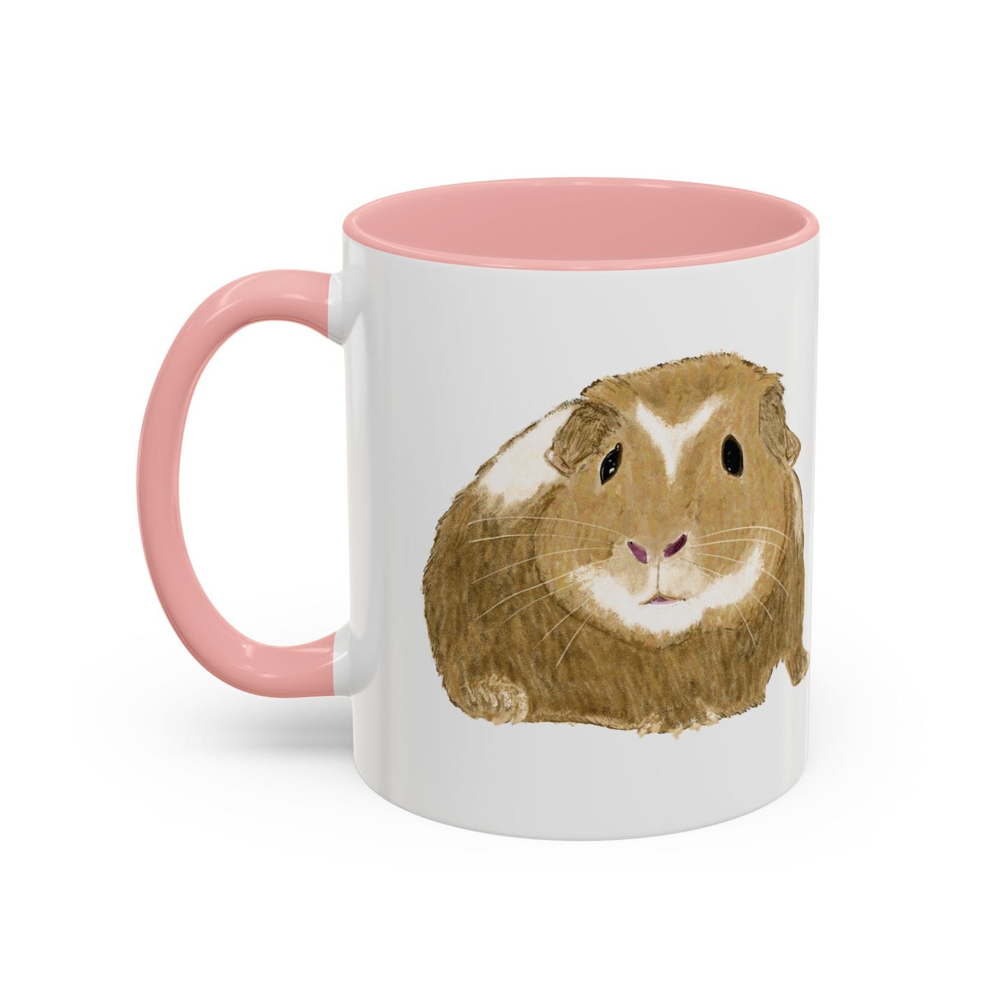 “Wishbone” Guinea Pig Two Tone Coffee Mugs (11oz & 15oz) - Blue Cava