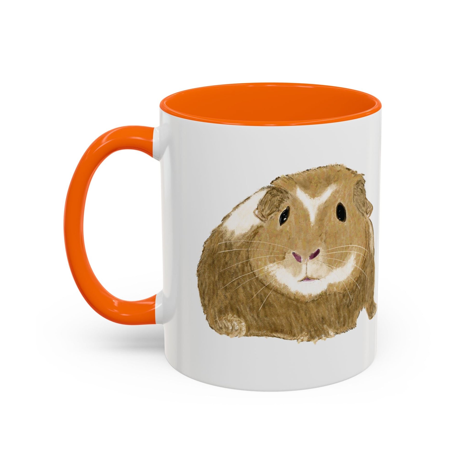 “Wishbone” Guinea Pig Two Tone Coffee Mugs (11oz & 15oz) - Blue Cava