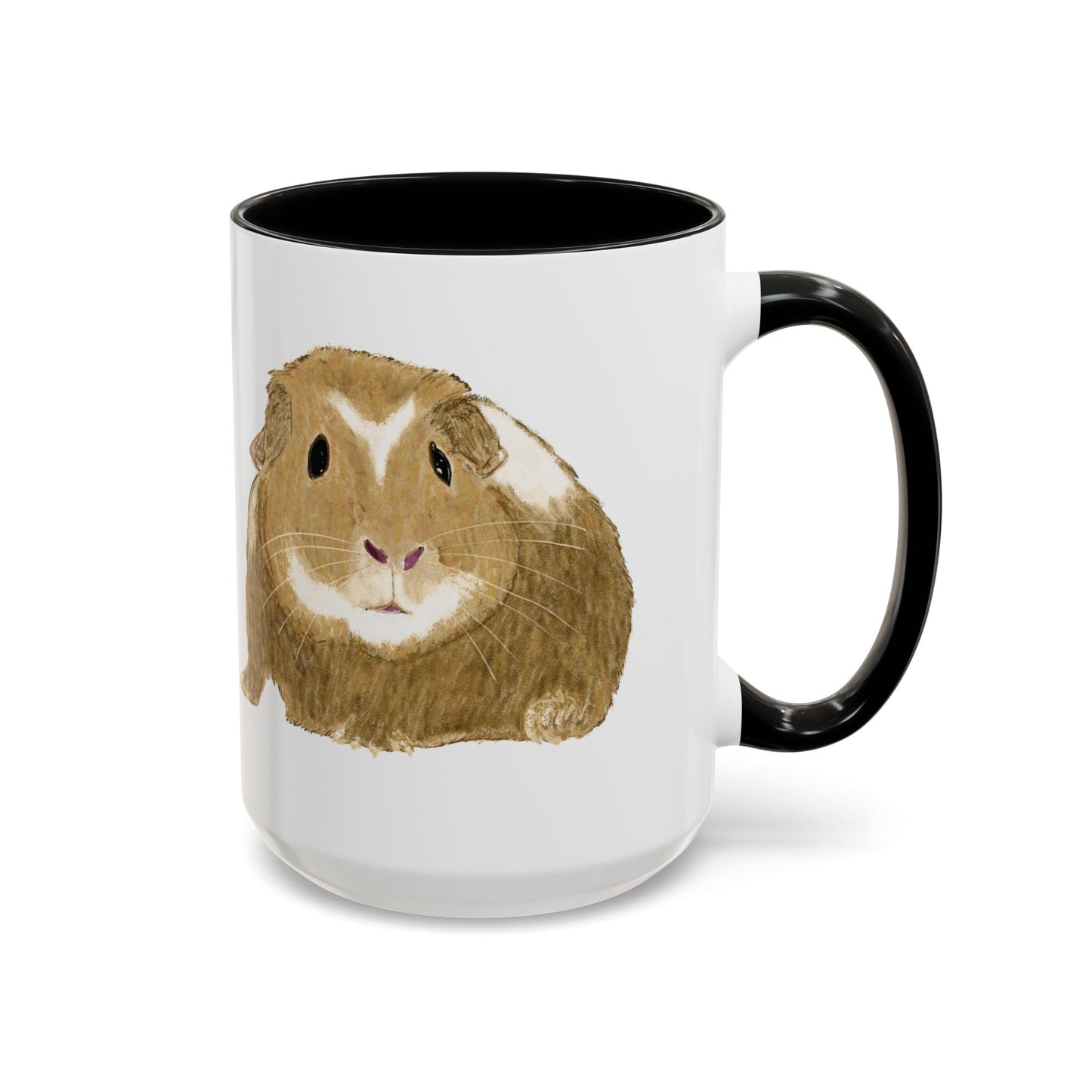 “Wishbone” Guinea Pig Two Tone Coffee Mugs (11oz & 15oz) - Blue Cava