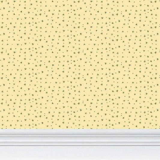 Yellow Bee Wallpaper - Blue Cava