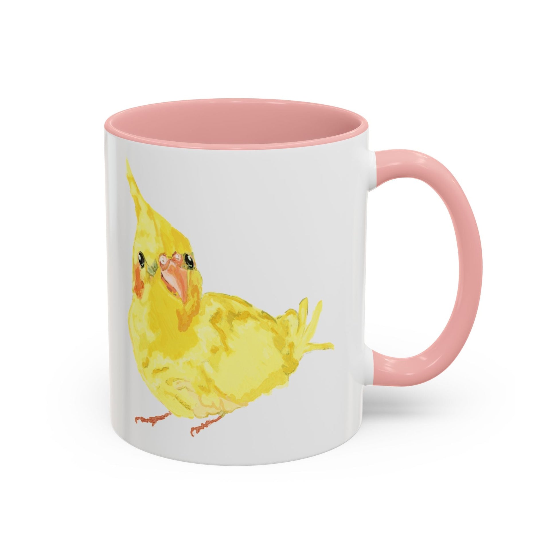 Yellow Parakeet Two Tone Ceramic Mugs (11oz & 15oz) - Blue Cava