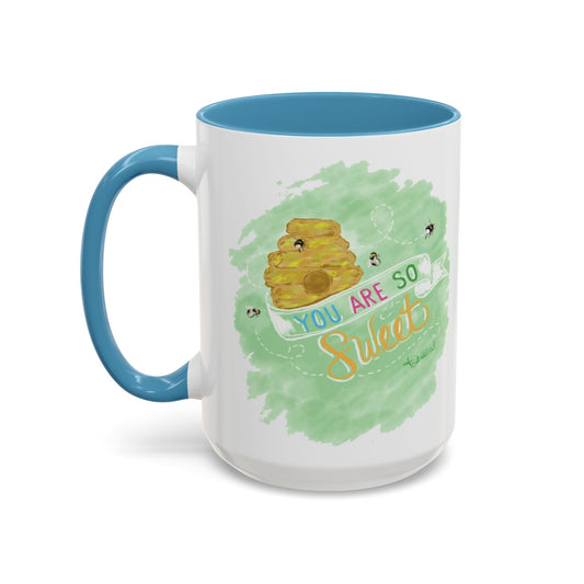 You Are So Sweet Bee Coffee Mug (11oz & 15oz) - Blue Cava