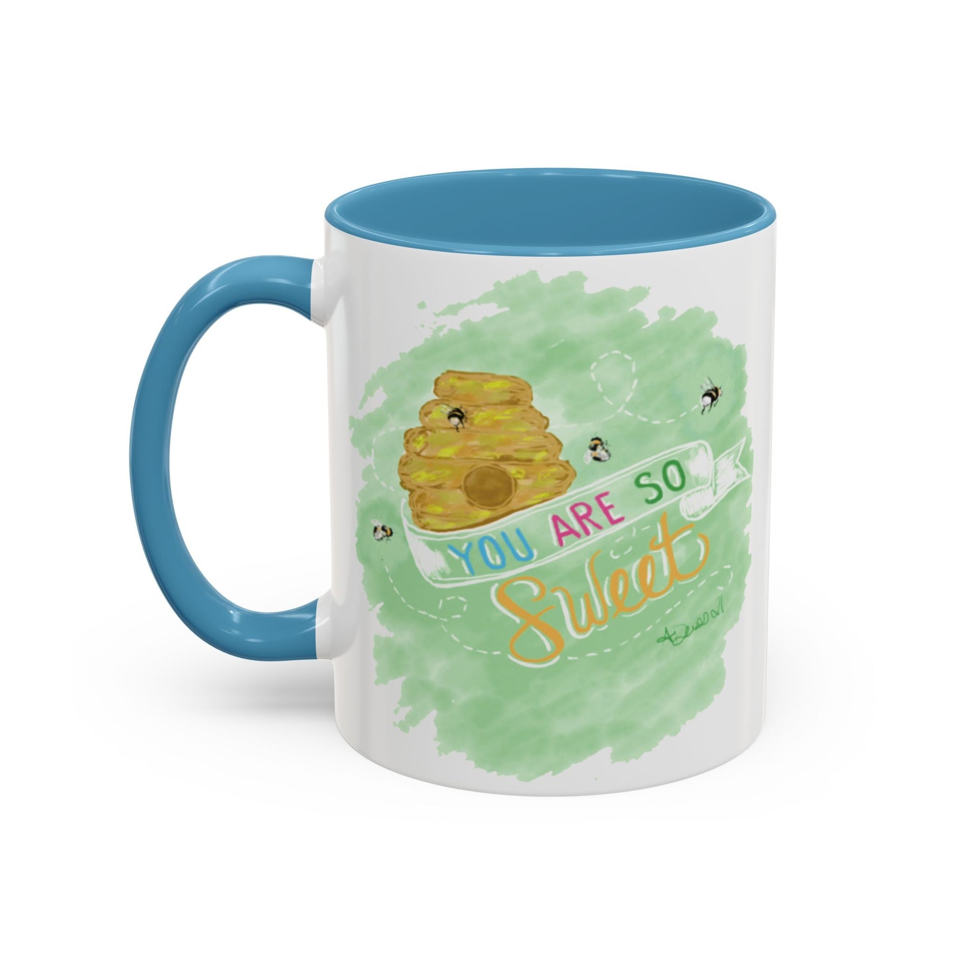 You Are So Sweet Bee Coffee Mug (11oz & 15oz) - Blue Cava