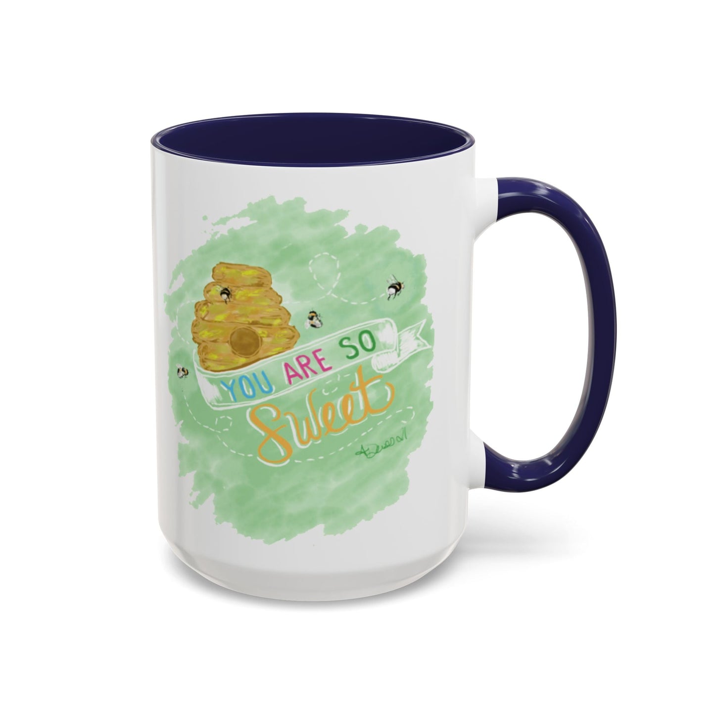 You Are So Sweet Bee Coffee Mug (11oz & 15oz) - Blue Cava