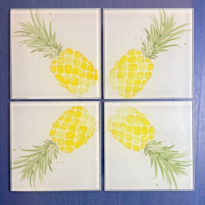 Glass Pineapple Coaster