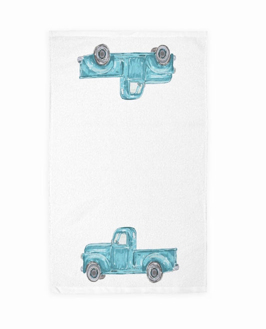 Antique Truck Hand Towel (15" x 25") - Blue Cava