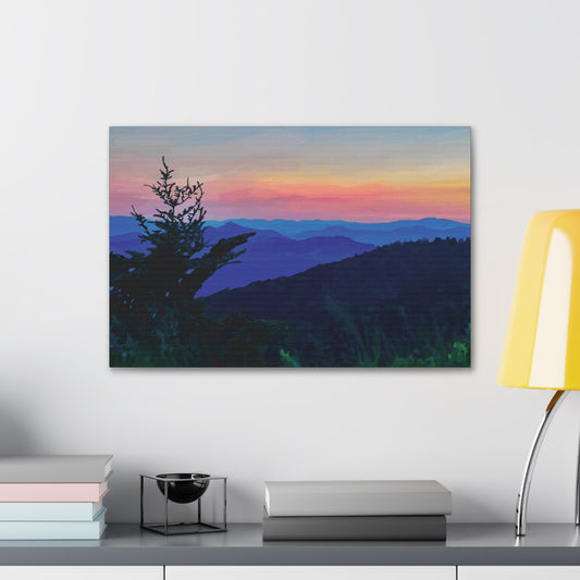 Asheville NC Canvas Gallery Wraps - Blue Cava