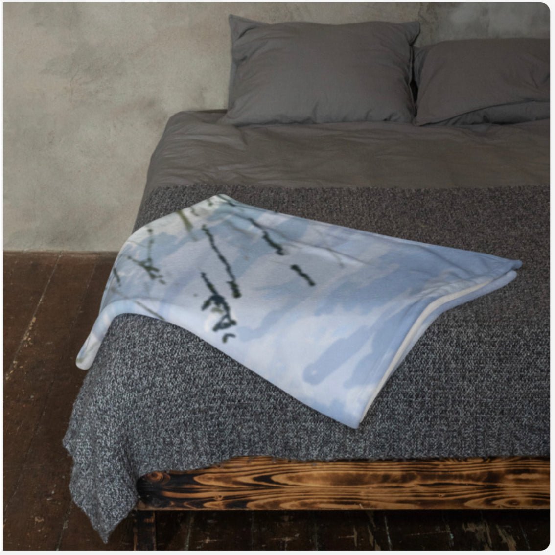 Beach Life Throw Blanket - Blue Cava