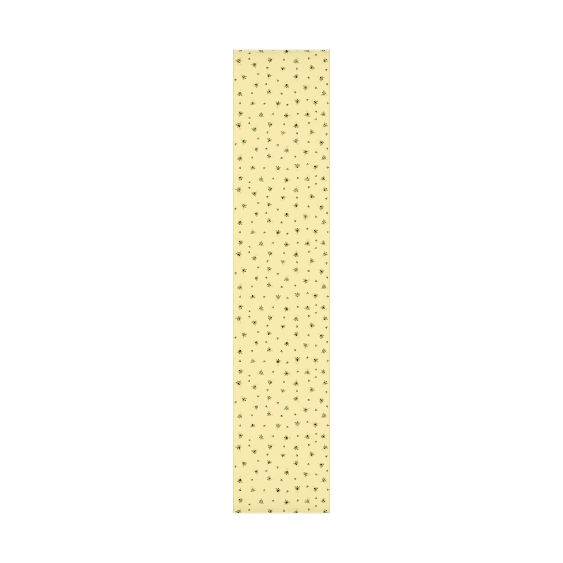 Bee Flower Gift Wrapping Paper - Blue Cava