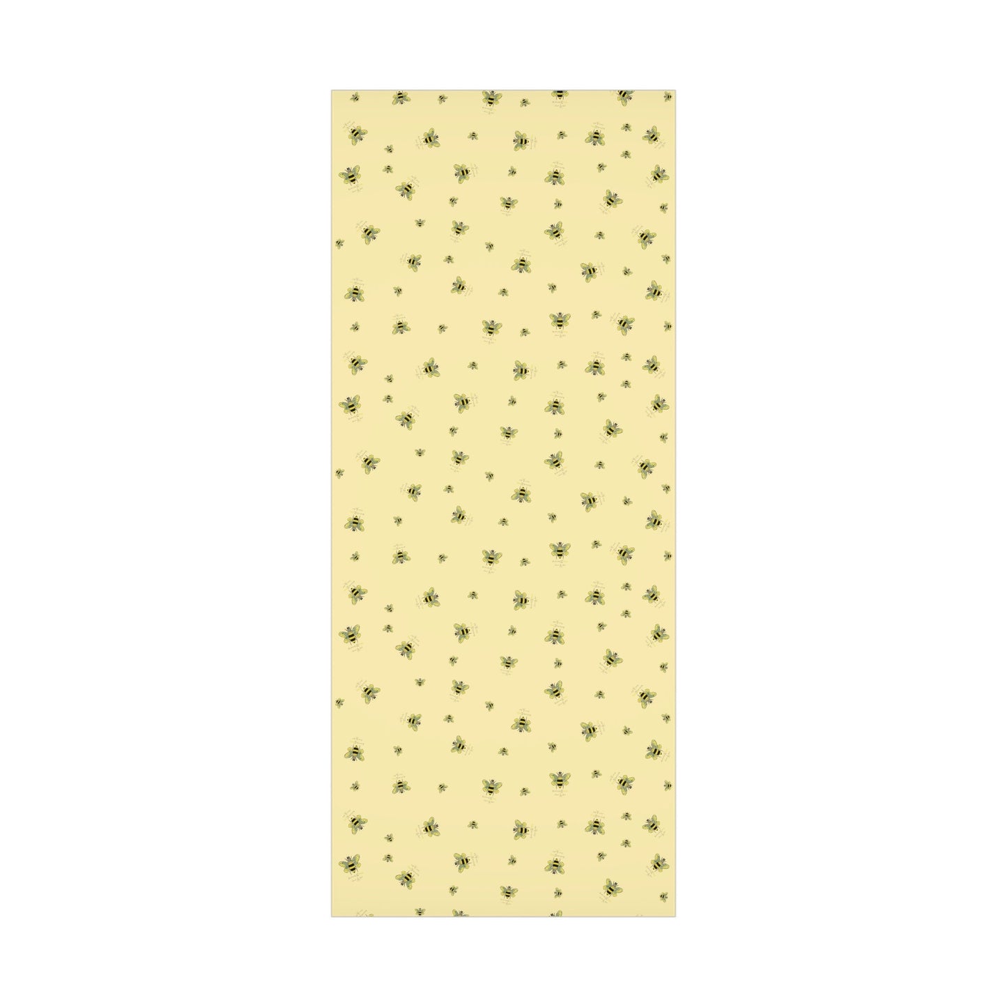 Bee Flower Gift Wrapping Paper - Blue Cava