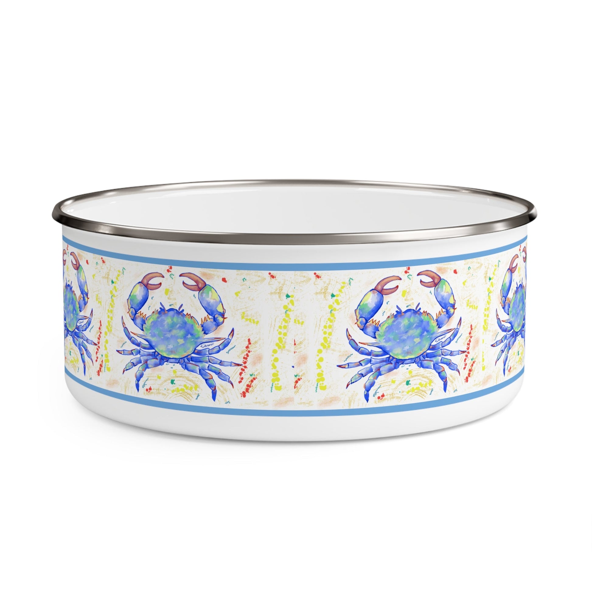 Blue Crab Enamel Bowls (Multiple sizes available) - Blue Cava