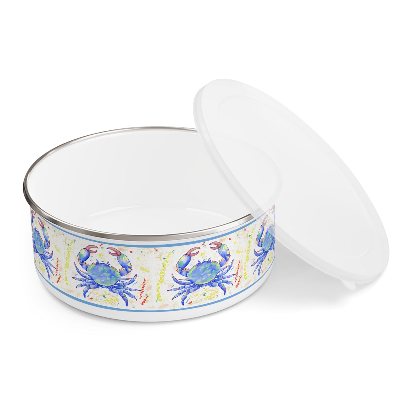 Blue Crab Enamel Bowls (Multiple sizes available) - Blue Cava