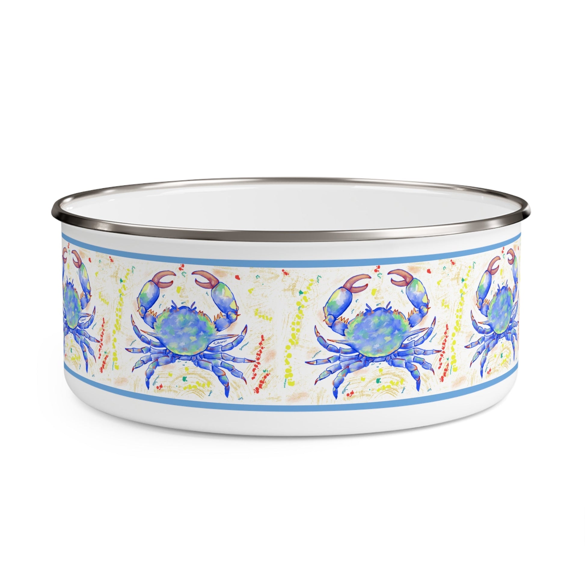 Blue Crab Enamel Bowls (Multiple sizes available) - Blue Cava