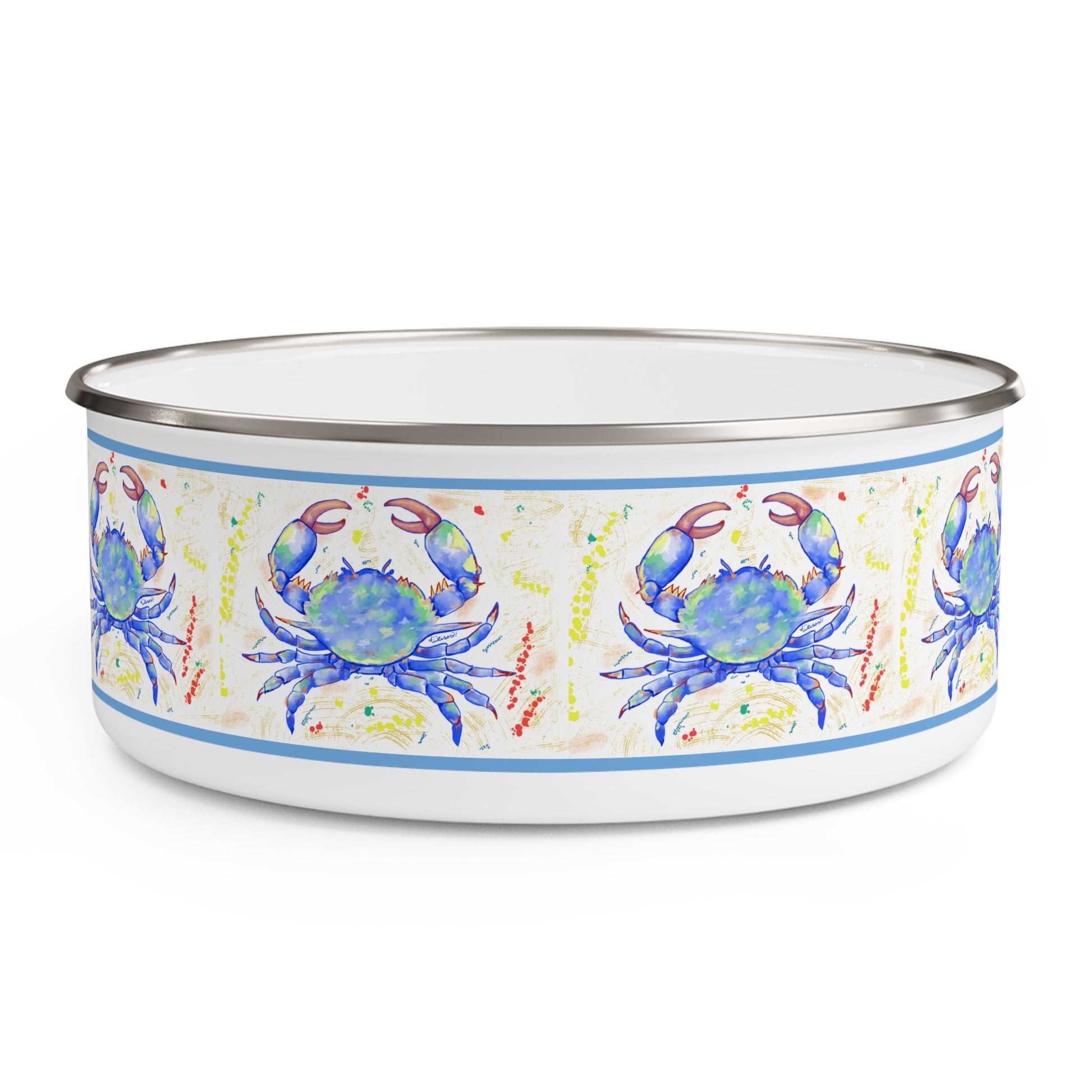 Blue Crab Enamel Bowls (Multiple sizes available) - Blue Cava