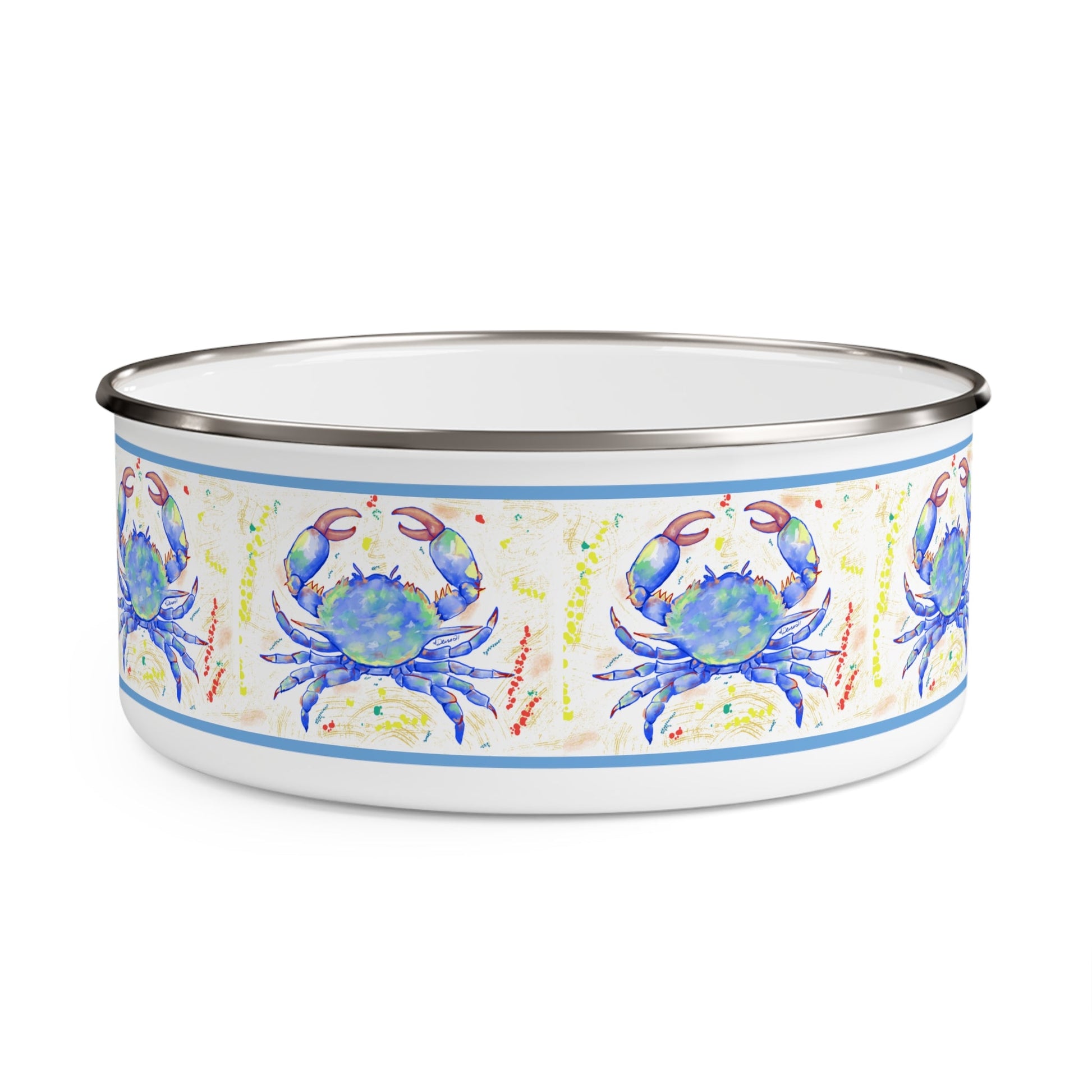 Blue Crab Enamel Bowls (Multiple sizes available) - Blue Cava