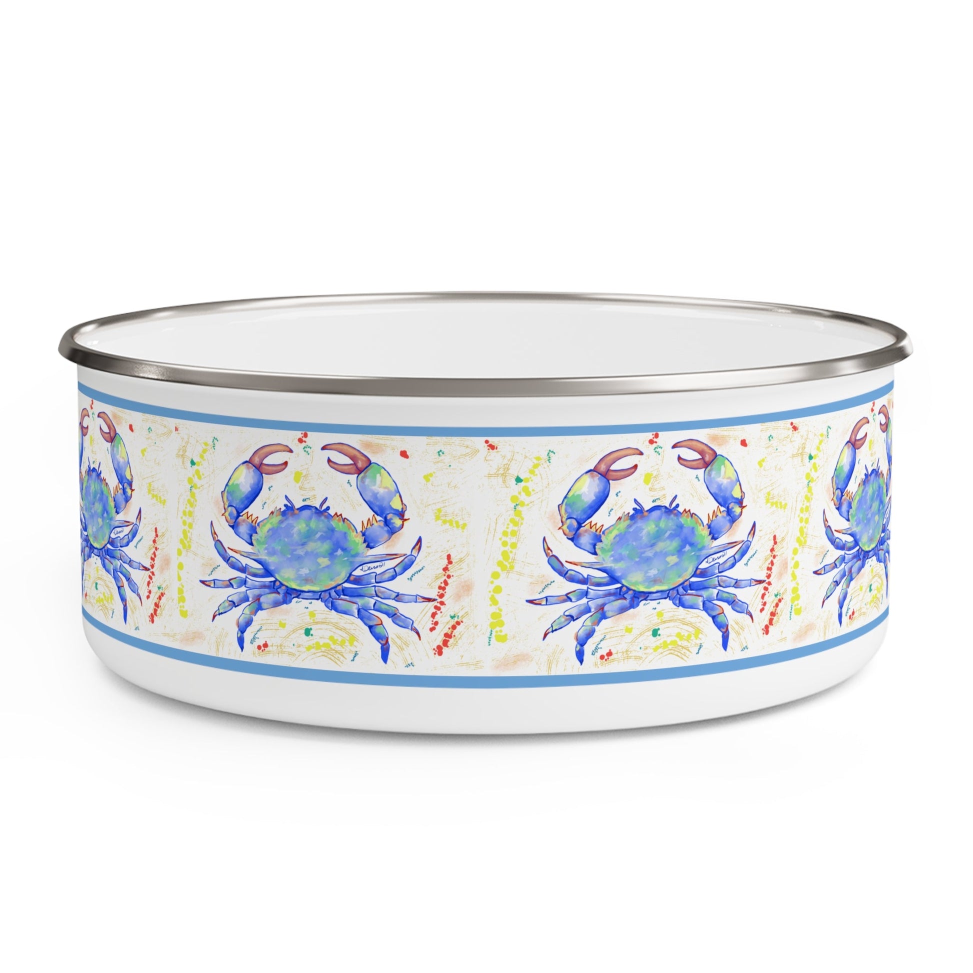 Blue Crab Enamel Bowls (Multiple sizes available) - Blue Cava