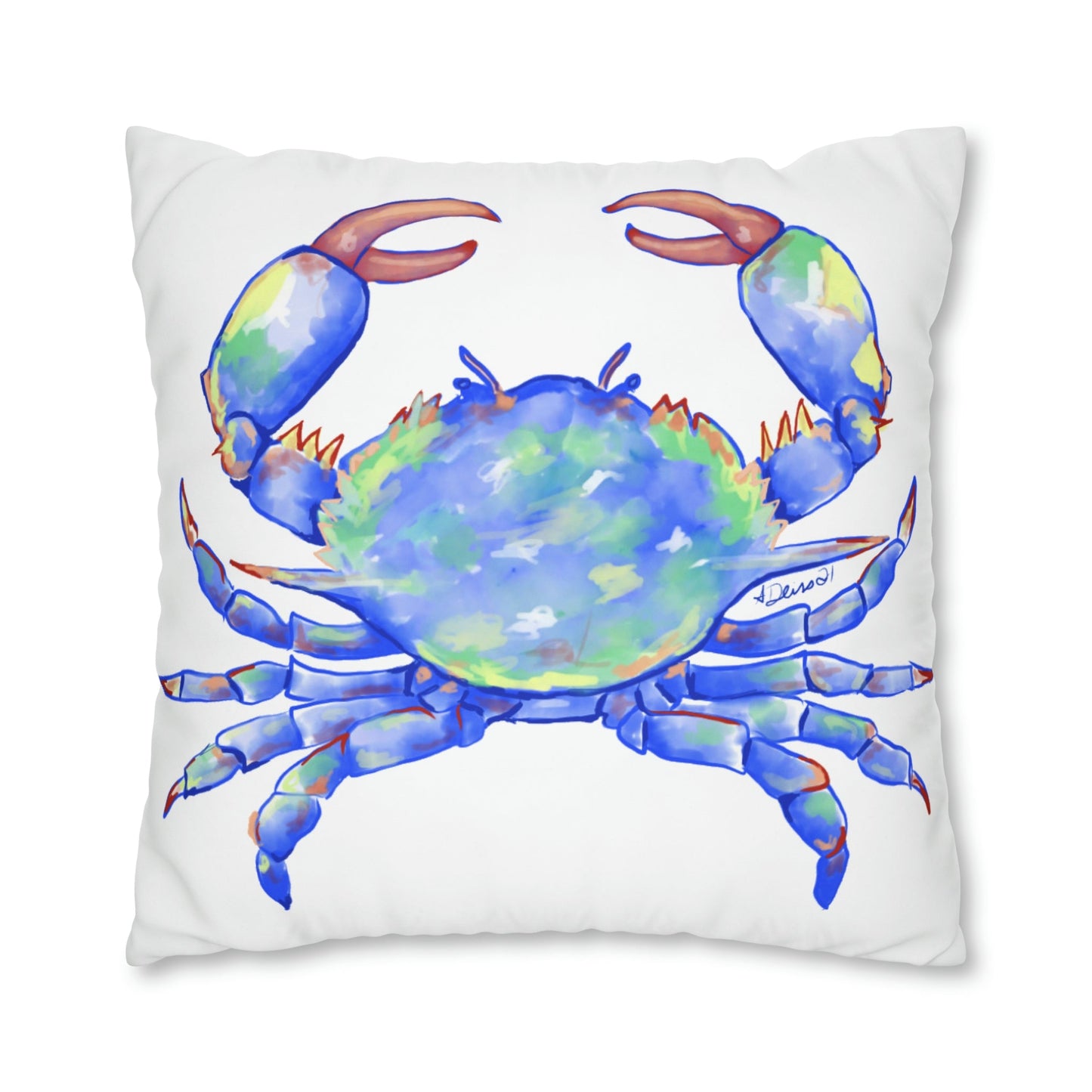 Blue Crab Pillowcase - Blue Cava