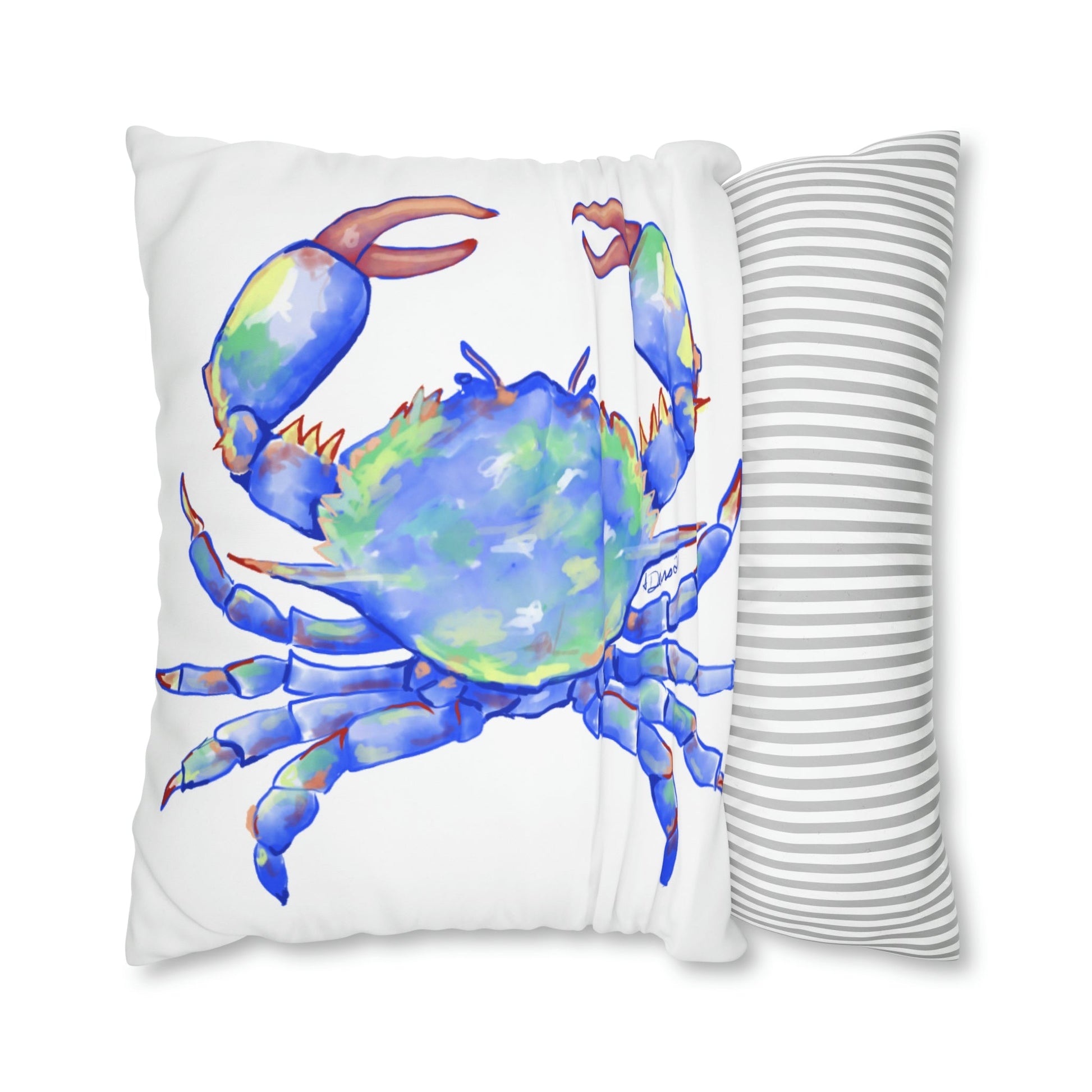 Blue Crab Pillowcase - Blue Cava