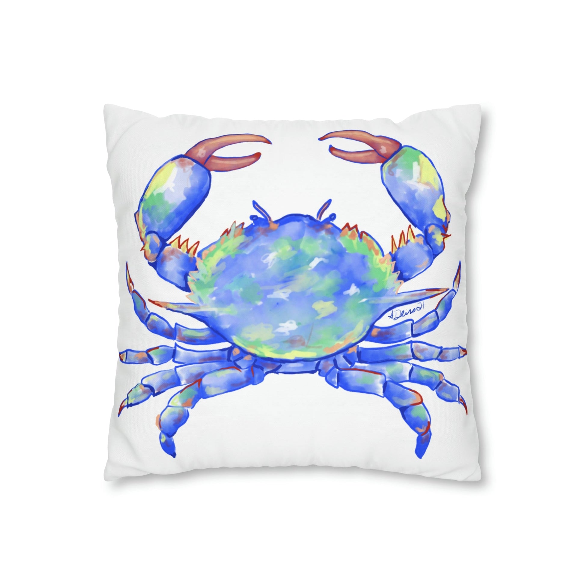 Blue Crab Pillowcase - Blue Cava