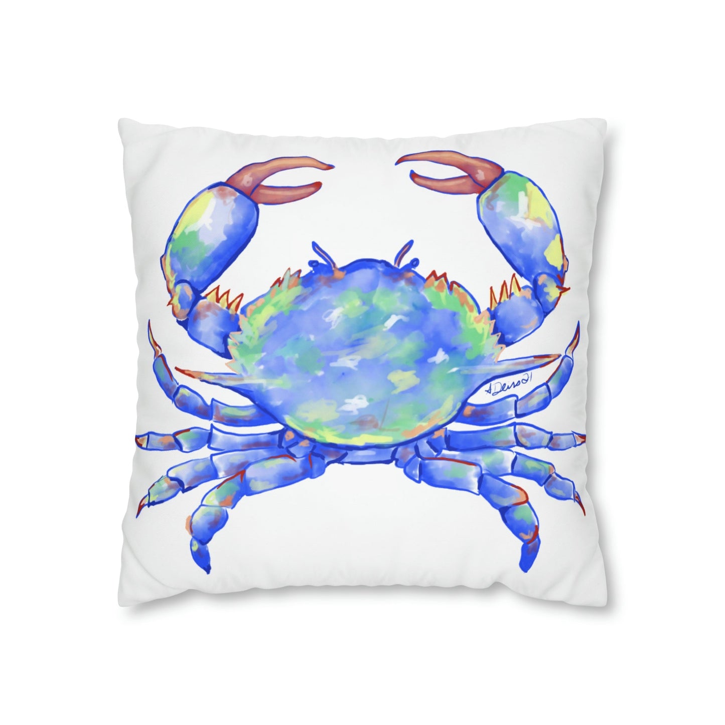 Blue Crab Pillowcase - Blue Cava