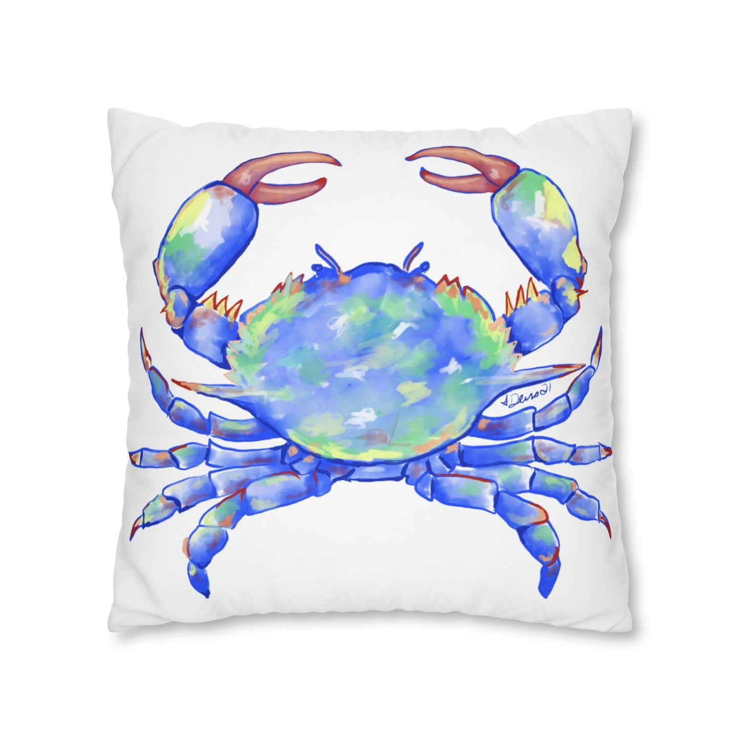 Blue Crab Pillowcase - Blue Cava