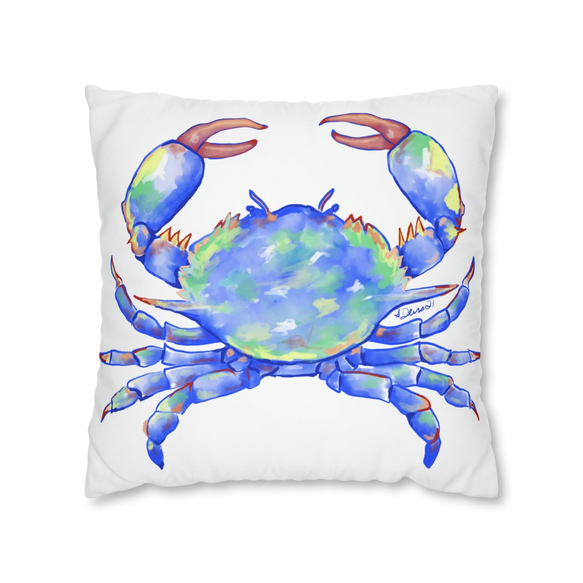 Blue Crab Pillowcase - Blue Cava